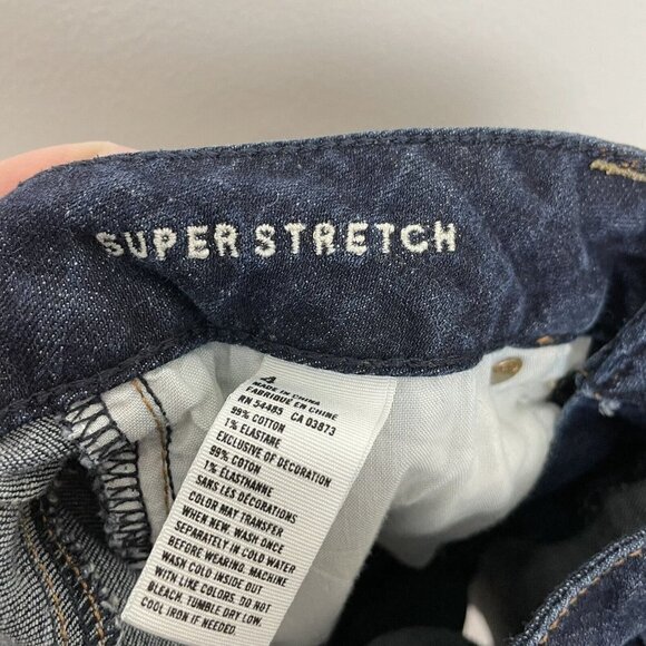 American Eagle Super Stretch Denim Shorts Size 4 Cutoffs - Picture 4 of 4